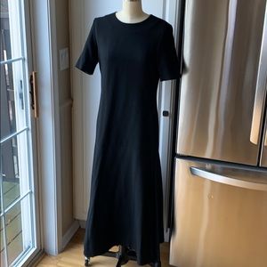 Simple black cos maxi dress